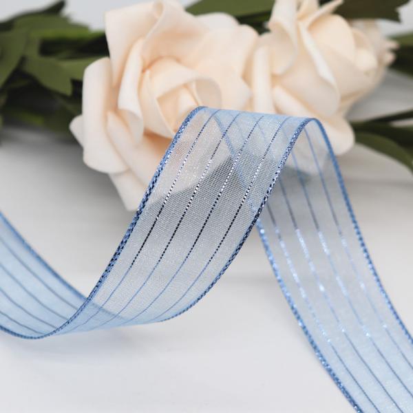 Best seller good quality organza yarn tape for garment accessories transparent snow gauze ribbon