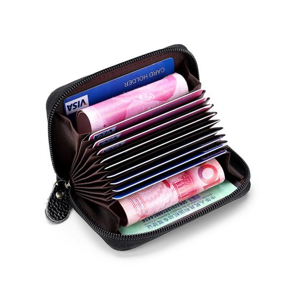 Wallet High-quality First Layer Cowhide Rfid Anti-theft Card Bag Leather Card Sleeve Multi-card Card Holder