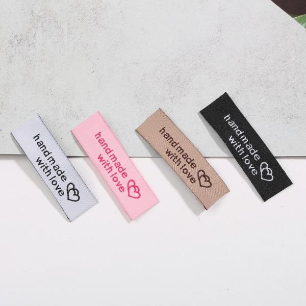 Wholesale private woven garment label clothing label tag