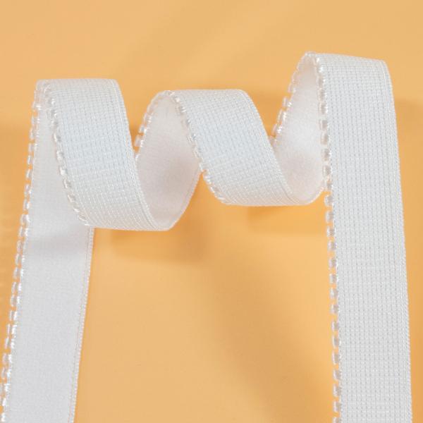 12mm white black elastic scallop picot trim lingerie underwear shoulder lace stretch band