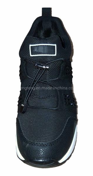 Casual Jogging Women Sports Shoes With Pu Upper Shinny