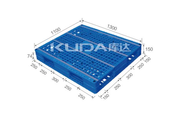 supply Warehouse anti-static1311C The grid field words PLASTIC PALLET（BUILT-IN STEEL TUBE）china