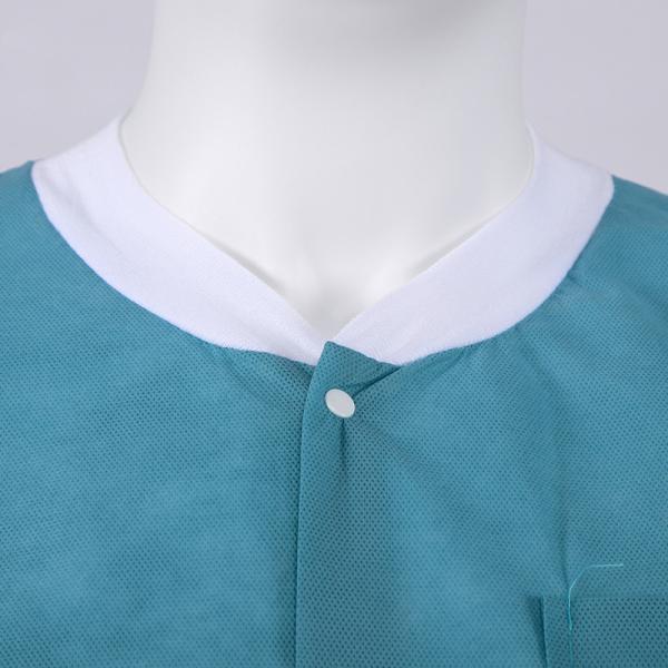Wholesale Cheap Price Green Lab Coat Doctor Hospital Medical Gown