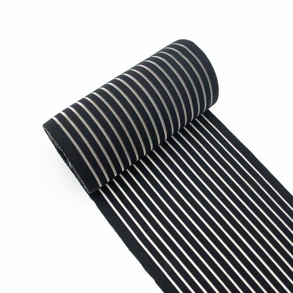 wholesale custom super wide 15cm black fish silk transparent elastic waist band for back support pregnancy belly band