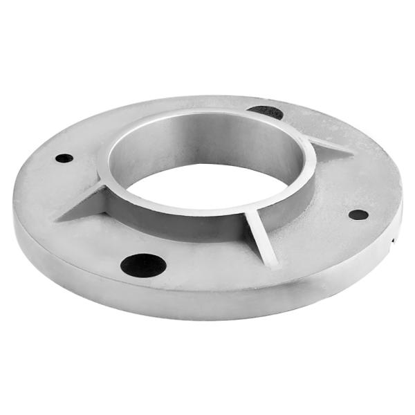 Stair Railing Fittings Stainless steel Tube Base Plate Floor Mounted Handrail Pipe Post Flange