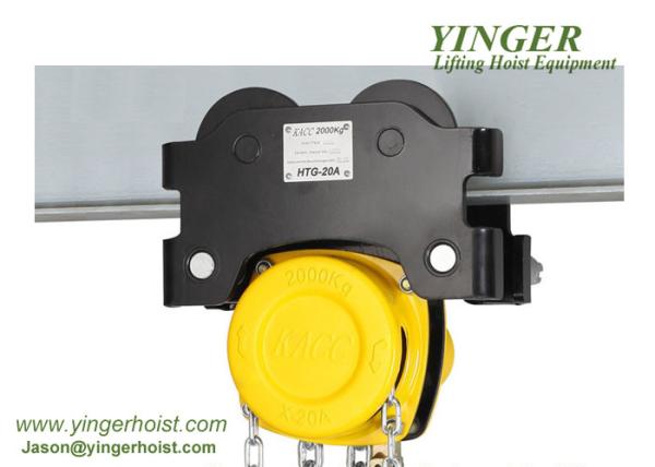 KACC Manual Chain Hoist Lever Block 10m Lifting Height With Monorail Trolley manual chain block hoist