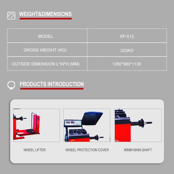 220 / 400V Heavy Duty Wheel Balancer For Truck Tyre Machine