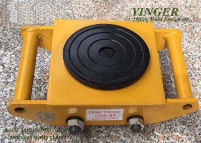 Moving Skates Carrying Tanks Transport Cargo Trolley Yellow Color Max 50 Tons transport trolley heavy cargo