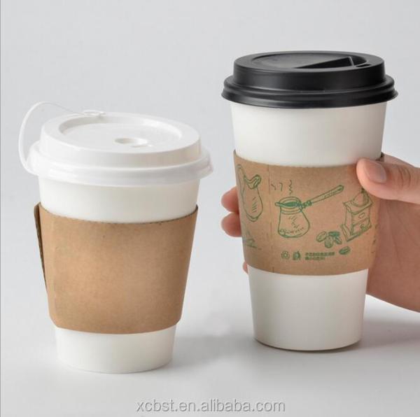 paper coffee cup sleeve 7oz hot drink paper cups with handle big tea cup
