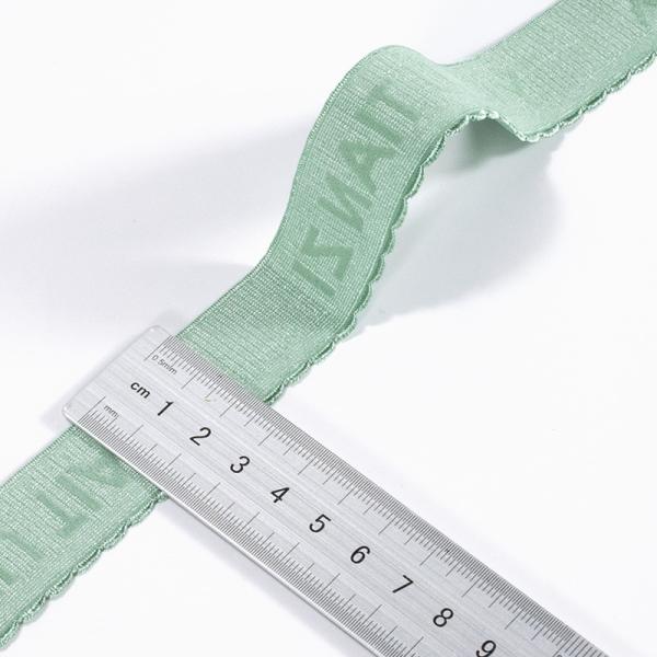 custom wide printed satin plush bra elastic band strap shoulder elastic for sport bra Lingerie bikini