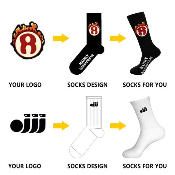 Cartoon Fruit Animals Cozy Socks Custom Logo Embroidered Socks Knitted