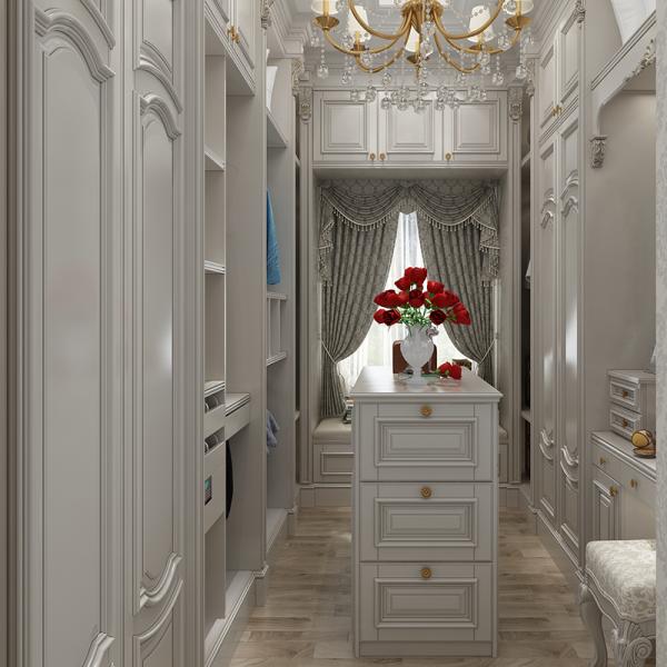 Factory Sells White Wooden  Wardrobe with Doors Bedroom Furniture Design Closet Wardrobe Set