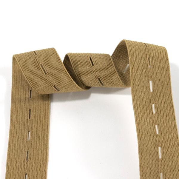 25mm button hole knitted flat elastic band rubber band for clothing trousers accessories stretch band