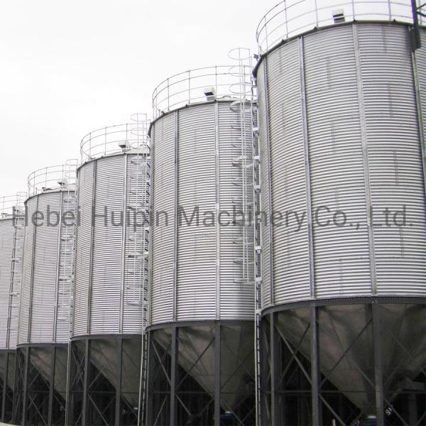 harvest season paddy wheat corn soybean grain storage silo
