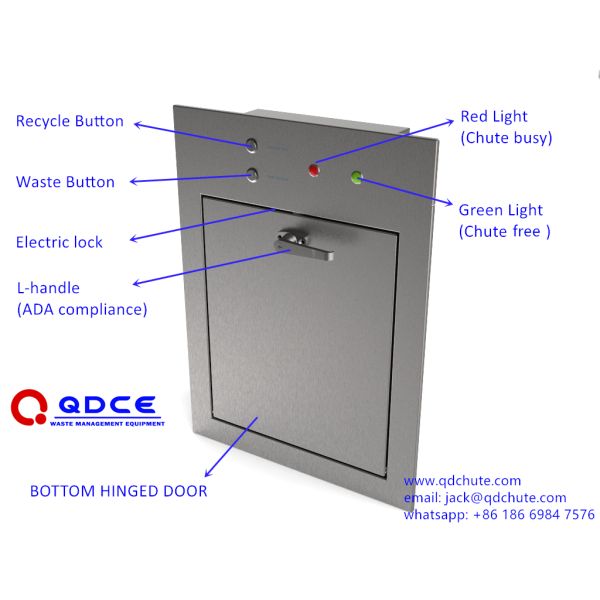 Garbage chute, trash chute, debris chute, linen chute