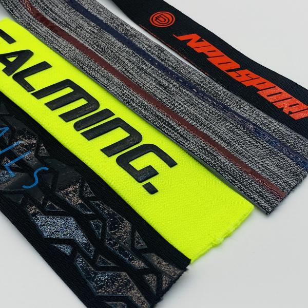 Custom Waterproof Eco-Friendly Nylon Coated Anti Slip Band Silicone Gripper Elastic Webbing Tape for Swimming Cloth