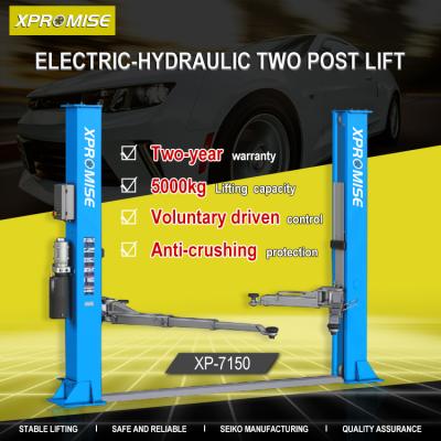 Electronic Car Two Post Lift Hydraulic Automatic Control Garage Lifting Equipment