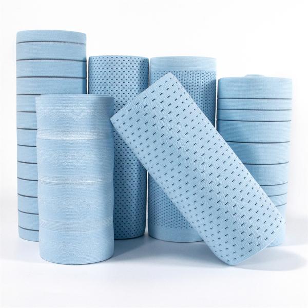 High elasticity flat wide woven and knitted medical sport bondage band orthodontic elastic band 180mm