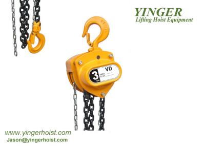 Premium Quality Manual Lifting Equipment , Chain Pulley Hoist Double Pawl Brake Manual Hoist Handle Hoist Manual Block