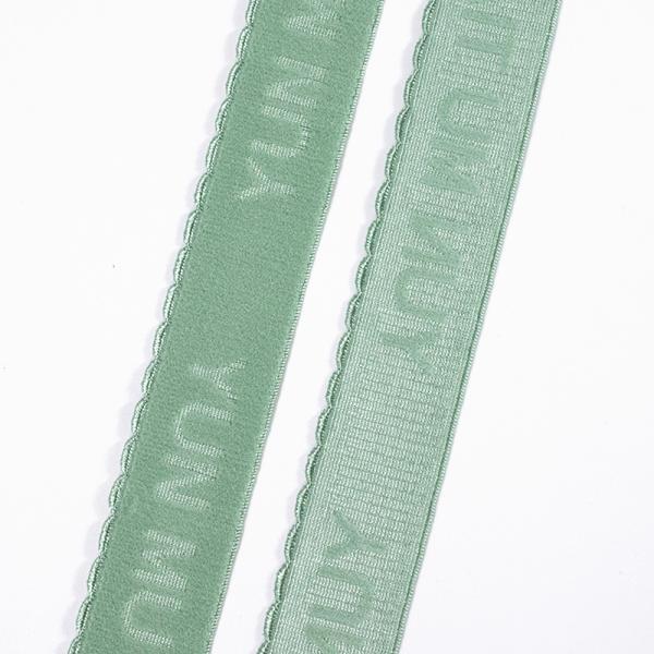 custom wide printed satin plush bra elastic band strap shoulder elastic for sport bra Lingerie bikini