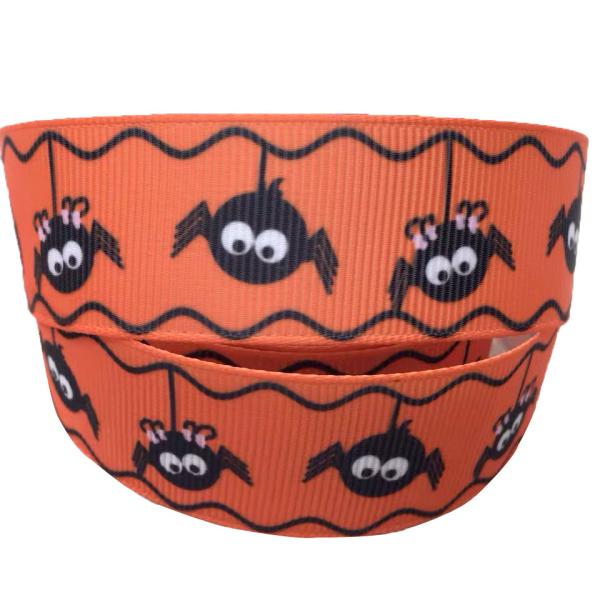 Diy Party Decoration Cartoon Pattern Halloween Holiday Grosgrain Printed Ribbon 25mm 1 Inch