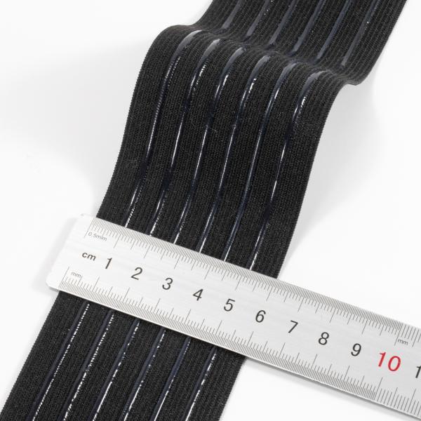 Custom Waterproof Eco-Friendly Nylon Coated Anti Slip Band Silicone Elastic Gripper Webbing Tape for Swimming Cloth