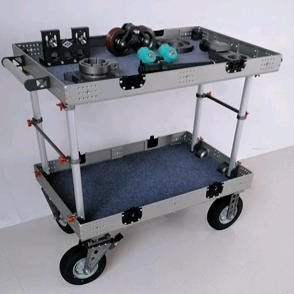 Video Shooting Mobile Camera Cart , Professional Dolly Film Equipment