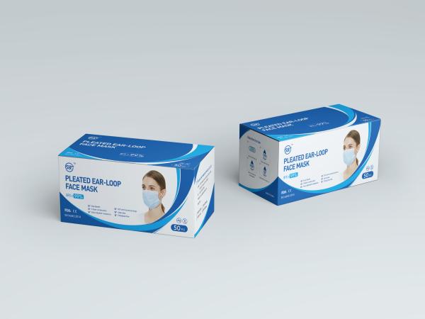 S&J Secure+ Disposable Protective Face Mask Made for Sensitive Skin Hypoallergenic Inner Layer ASTM LEVEL 3 Premium Quality