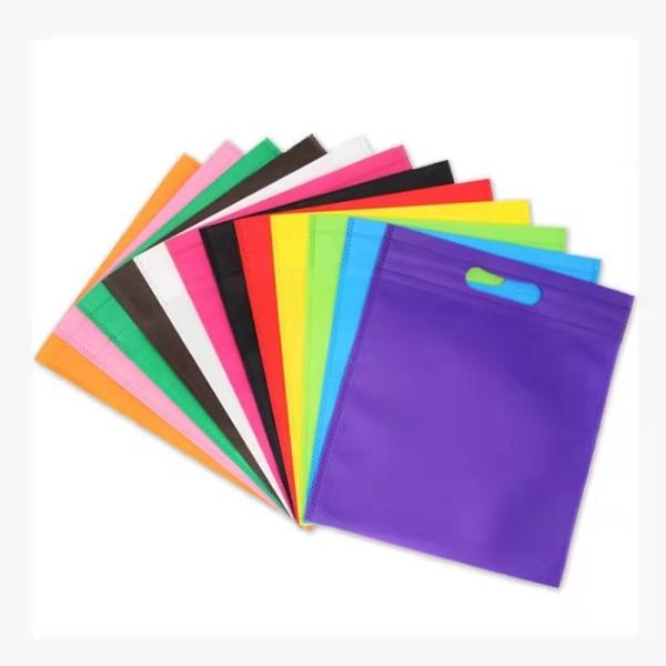 Nice Design Hot Sell Eco-Friendly Shopping Bag Spun Bond Non Woven Fabric TNT T-Shirt Bag W-Cut Bag