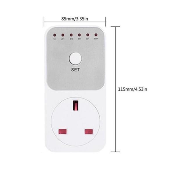 US/UK/EU Plug Energy Efficiency Timer Socket 1-10 Hour Countdown Timing Automatically Off Socket