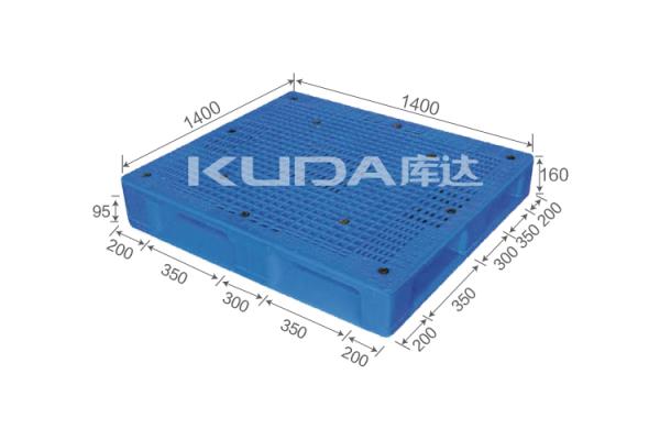 high-density virgin PE 1414B The grid field words PLASTIC PALLET（BUILT-IN STEEL TUBE） from china
