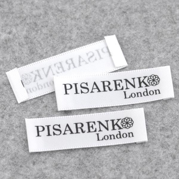Custom logo luxury high density custom logo clothing label woven label