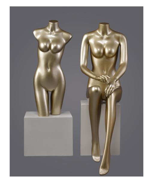 Fashion Custom Vitrine Mannequin Body Stand Realistic Female