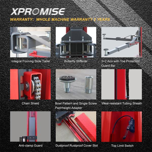 Basement Plate Two Post Lift 4000kg Hydraulic Garage Repair Equipment