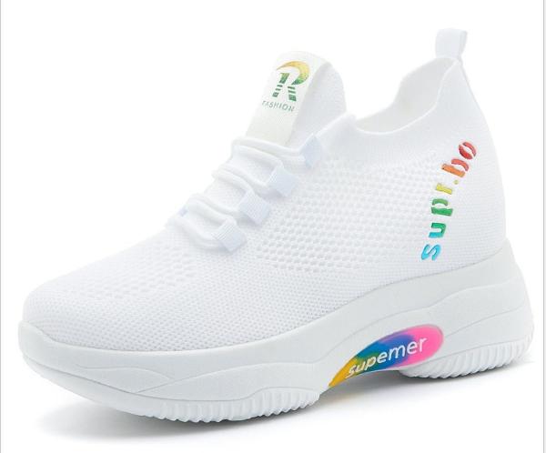 New Style High Heel Shoes Fashion Shoes Flyknit Shoes Sneaker Shoes Sport Shoes Walking Jogging Running Shoes Casual Shoes Ladies Shoes Footwear