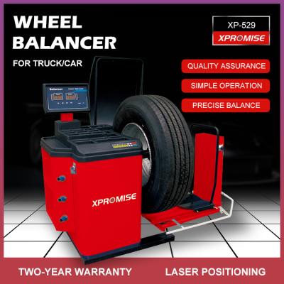 0.55KW - 0.75KW Truck Car Wheel Balancer 110V / 220V / 380V