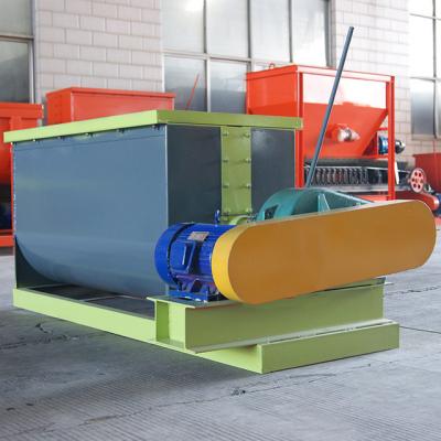 Industrial dust horizontal mixer BB fertilizer single shaft humidifying mixer machine
