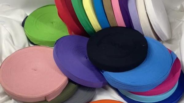 1cm Multi Color Herringbone Tape Ribbons Woven Cotton Webbing For Clothing