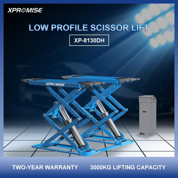 Workshop Scissor Car Lift Equipment Air Operated 24V Safety Control
