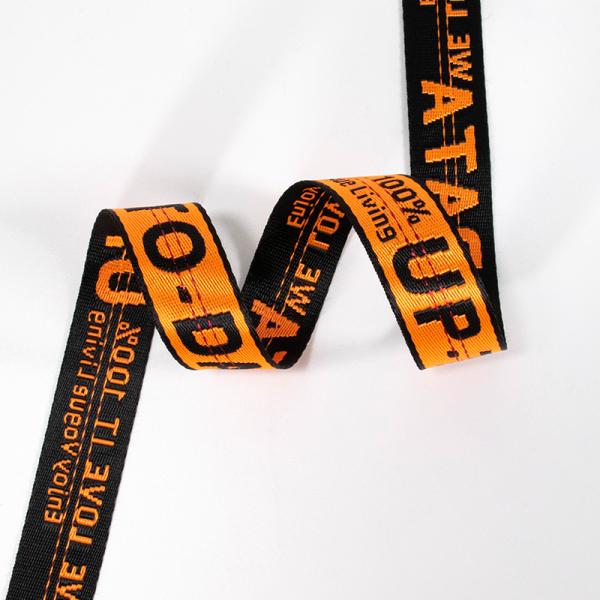 Custom jacquard band woven nylon webbing strap for Key Phones ID Name Tag Badge Holder Lanyard