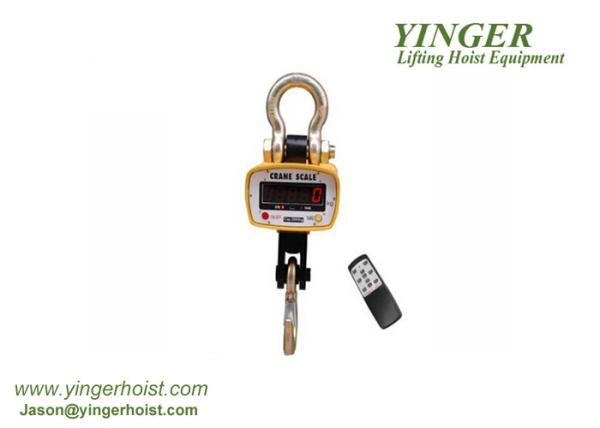 Alloy Steel Digital Crane Weighing Scales IP55 Degree Automatic Dormancy / Shutdown scale crane