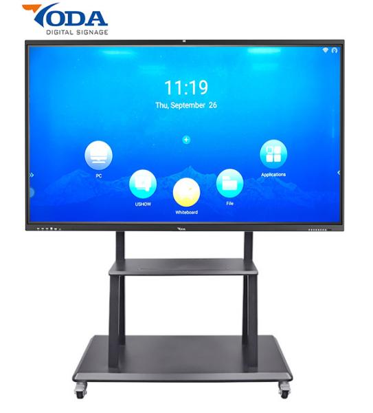 Indoor 75-inch 350cd/M2 Conference Room Touch Screen Flat Panel 500W