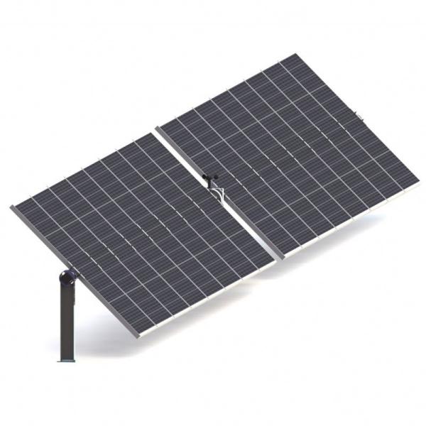 China High Quality 4m 0.08 Kwh/d Hdg Steel Solar Tracking System Dual Axis Flat Mechanical Solar Tracker