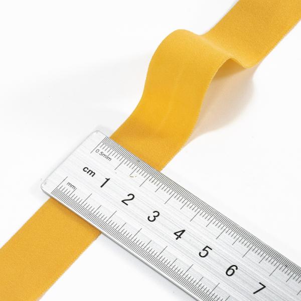 Stock solid color foldover elastic band for headband hair bow soft elastic bias binding tape
