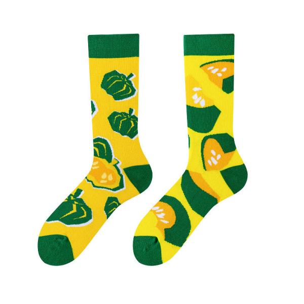 New Couple AB Custom Jacquard Socks Custom Design Combed Cotton Happy Socks Unisex
