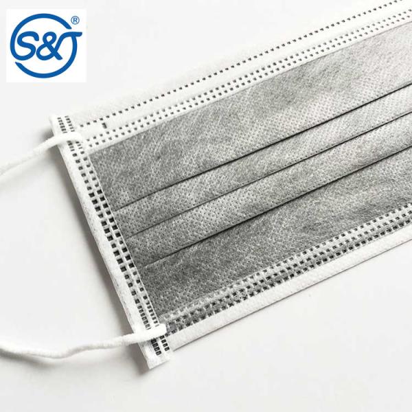 Hot selling adult 4 Ply Filter mask disposable nonwoven civil active carbon face mask