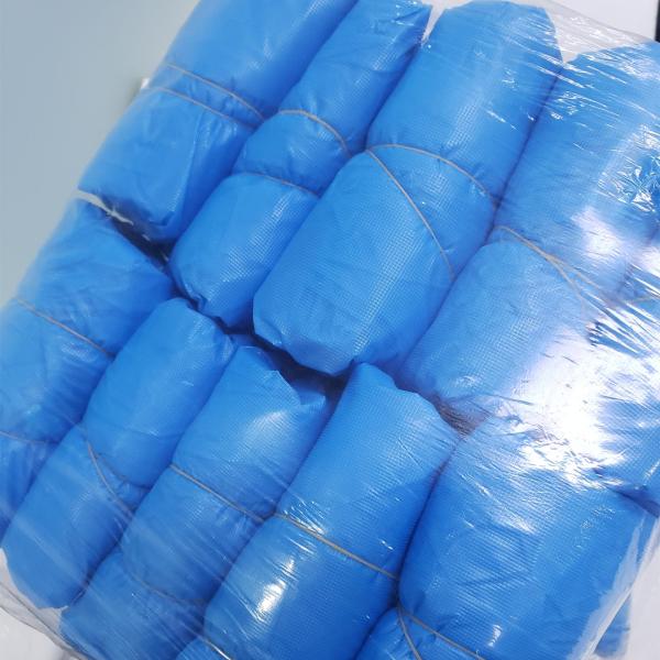 S&J Blue Plastic Protective Shoe Covers SBPP CPE Plastic Protective Foot Covers