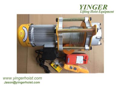 High Performance 1 Ton 100m Rope Electric Mini Winch With Motorized Trolley electric wire rope hoist 500kg electric wire