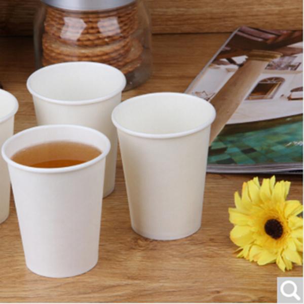 9oz Hot Sale Cheap Hot Drink Compostable Paper Cups , Custom White Paper Coffee Cups
