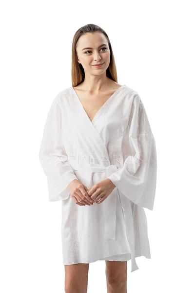 Men Women Disposable Spa Gowns Hairdressing Uniform PP Material Class II